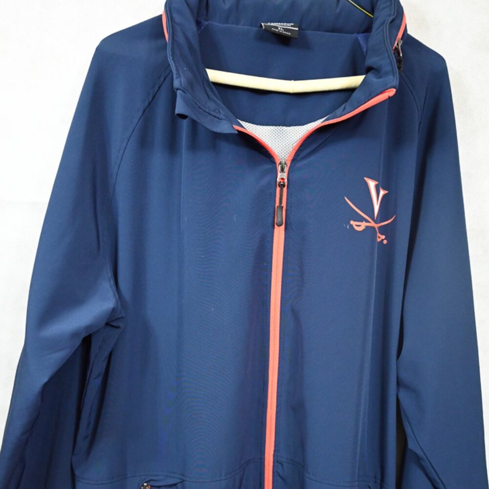 NEW UVA University of Virginia Hoos Cavaliers Full Zip Hooded Jacket Coat XL